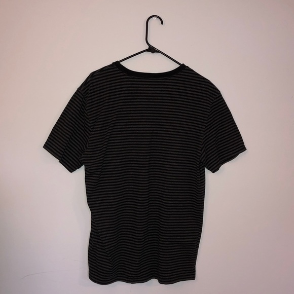 Express - V Neck Striped Shirt - Picture 2 of 3